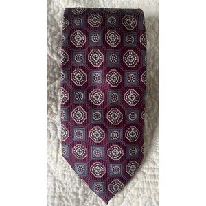 Giorgio Brutini Colleczione Maroon Grey Tie